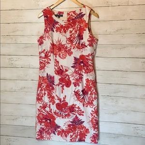 NWT Pink and White Floral print dress